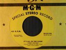 TOMMY EDWARDS 50's *stereo* 45 IT'S ALL IN THE GAME / LOVE ALL WE NEED niceVG+