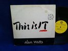 ALAN WATTS this is it monaural RECORD mea -lp1007 friends SAUSOLITO CALIFORNIA