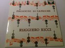 DECCA SXL 2194 Ruggiero Ricci Ex Paganini 24 Caprices 1960 UK LP