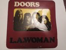 The Doors LA Woman die cut cvr w/yellow crucifix innner sleeve VG+ Jim Morrison