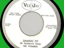 PYRAMIDS Shakin' Fit / What Is Love 45rpm Vee-Jay 1962 soul dancer