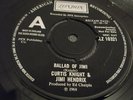 CURTIS KNIGHT JIMI HENDRIX   7 RARE DEMO 45  BALLAD 1ST PRESS EXCELLENT +++ 