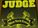 Judge New York Crew. Rev#14 Early  Press sXe Hardcore Rare soia