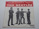 THE BEATLES ORIG 1963 USA SWAN  45 SHE LOVES YOU  IN ORIGINAL SLEEVE  ART DECO