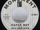 ROY ORBISON Paper Boy & With the Bug Monument 45409V 45 rpm Record