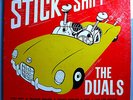 DUALS STICK SHIFT RARE ORIGINAL '61 SUE MONO LP w/FIRST, WITHDRAWN CARTOON COVER