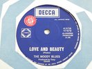 The Moody Blues Love And Beauty 45 1967 OZ Australia Decca Promo Sample
