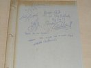 THE VIBRATORS V.RARE ORIG PUNK MEMRORABILIA FULLY SIGNED SCRAPBOOK PAGE