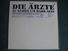Die Ärzte -Zu schön um wahr zu sein- Live, Nummeriert, Braunes Vinyl RAR Selten