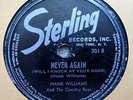 HANK WILLIAMS (Calling You / Never Again)   C&W 78   Sterling #201   RARE   HEAR