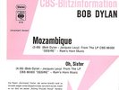 BOB DYLAN MOZAMBIQUE / OH, SISTER SCARCE 7