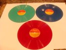 ESTATE 3 RARE VINTAGE SEEBURG SELECT O MATIC 78 RECORDS BLUE GREEN RED NEAR MINT