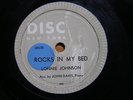 blues 78 RPM-lonnie johnson-rocks in my bed /solid blues- disc NY-jazz guitar