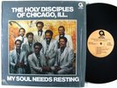 HOLY DISCIPLES My Soul Needs Resting LP on Abec gospel soul funk VG++/NM shrink