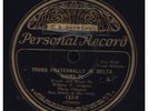 78 RPM RARE BEN SELVIN DELTA SIGMA PI COLUMBIA PERSONAL 137-P MUST SEE/ EE-