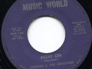 RARE CARLEEN & THE GROOVERS - RIGHT ON/THE THING - MUSIC WORLD RECORDS