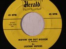 LIGHTNIN' HOPKINS: Movin' On Out Boogie (rare blues & r&b 45)