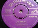 Elvis Presley 1957 UK HMV Purple/Gold Label 45 All Shook Up