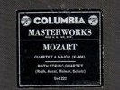 US COLUMBIA SET No.222- ROTH STRING QUARTET PLAYS MOZART QUARTET K-464 (1935)