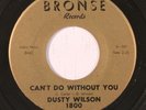 DUSTY WILSON: Can't Do Without You (rare soul vinyl 45)