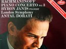 BYRON JANIS /Rachmaninoff Piano Concerto No.3  /Original Mercury SR 90283 TAS LP