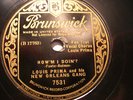 Louis Prima and his New Orleans Gang Brunswick 7531
