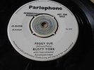 DEMO RECORD 45 RPM RUSTY YORK SHAKE EM UP BABY / PEGGY SUE