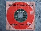 JOHNNY HALLYDAY - SP 45T JUKE BOX ORIGINAL PHILIPS 370.489 POCHETTE CIBLE ROUGE