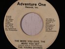 rare Modern Soul 45 YOUNG DIVINES the more you give ADVENTURE ONE Hear