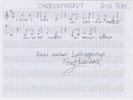 Tony SHERIDAN (1940-2013) Eigenh. Notenzeilen. Beatles Autograph SELTEN