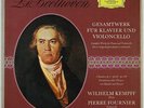 DGG STEREO TULIP BEETHOVEN FOURNIER KEMPFF CELLO WORKS 3 LP SLPM 138993/95 NM