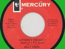 BILLY YOUNG Nothing's Too Much 45rpm Mercury 1966 deep soul