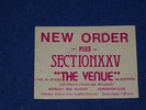 NEW ORDER - 1982 BLACKPOOL TICKET (JOY DIVISION, THE SMITHS SECTION 25, PROMO)