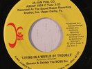 SAMSON & DELILAH: Living In A World Of Trouble / Don't Leave Me Here 45 (promo