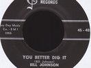 Bill Johnson & the Four Steps of Rhythm 45 on Talos #402
