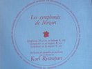 KARL RISTENPART / MOZART 3 symphonies / LES DISCOPHILES FRANCAIS