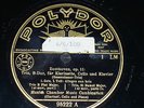 3 x 78 rpm RECORDS Polydor MUNICH CHAMBER MUSIC COMBINATION Trio BEETHOVEN Piano