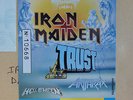 IRON MAIDEN ancien ticket paris 1988 signed steve harris  bruce dickinson