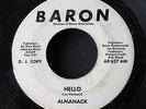 ALMANACK Hello / White Rabbit killer rare '67 Michigan fuzz garage Baron 45 HEAR