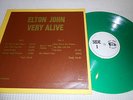 Elton John  Very Alive  green vinyl  rare sdway pig labels tmoq  rare