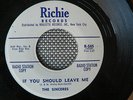 RARE NYC DOO WOP 45 rpm THE SINCERES on RICHIE lb PLEASE DONT CHEAT ON ME  Promo