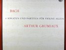 GRUMIAUX Bach 6 Solo Violin Sonatas Philips Stereo 3 LP Box MINT