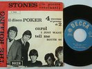 ROLLING STONES il disco POKER carol/tell  RARE ITALIAN decca  7