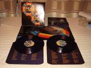 ELO - OUT OF THE BLUE - BLUE VINYL 1977 1st UK PR D/LP+CUT-OUT+POSTER+STICKER