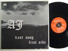 AJ Last Song First Side LP on Black Walnut Private Psych Folk M-