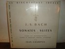 JEAN CHAMPEIL SONATAS SUITES BACH LP VEGA C30S208