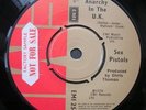 SEX PISTOLS - ANARCHY IN THE UK EMI - FACTORY SAMPLE - CHRIS THOMAS BLACK SLEEVE