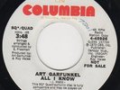 ART GARFUNKEL - All I Know - QUADRAPHONIC 45??? Quad      Simon