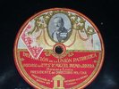 POLITICAL 78 rpm RECORD Odeon DICTATOR MIGUEL PRIMO DE RIVERA Photo label SPEECH
