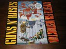 GUNS N' ROSES APPETITE FOR DESTRUCTION 1987 1 A/B BANNED SLEEVE STICKER ALL EX